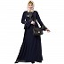Designer abaya with sequins work- Navy Blue Designer abaya with sequins work- Navy Blue